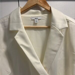 Bar III Cream Blazer Elegant Formal Wear